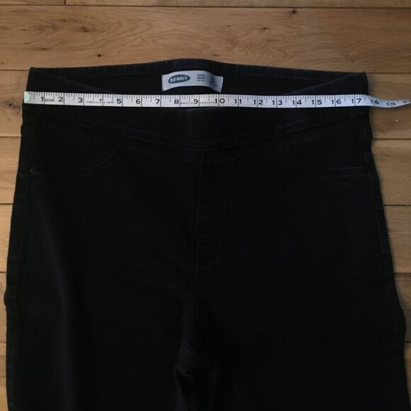 Old Navy Black Denim Super Skinny Mid-rise Jeans - Picture 9 of 14
